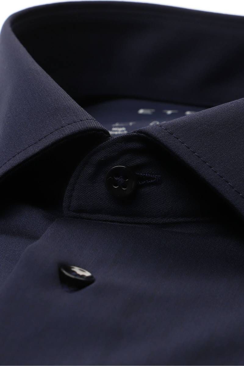 ETERNA Performance Slim Fit Hemd marine, Einfarbig