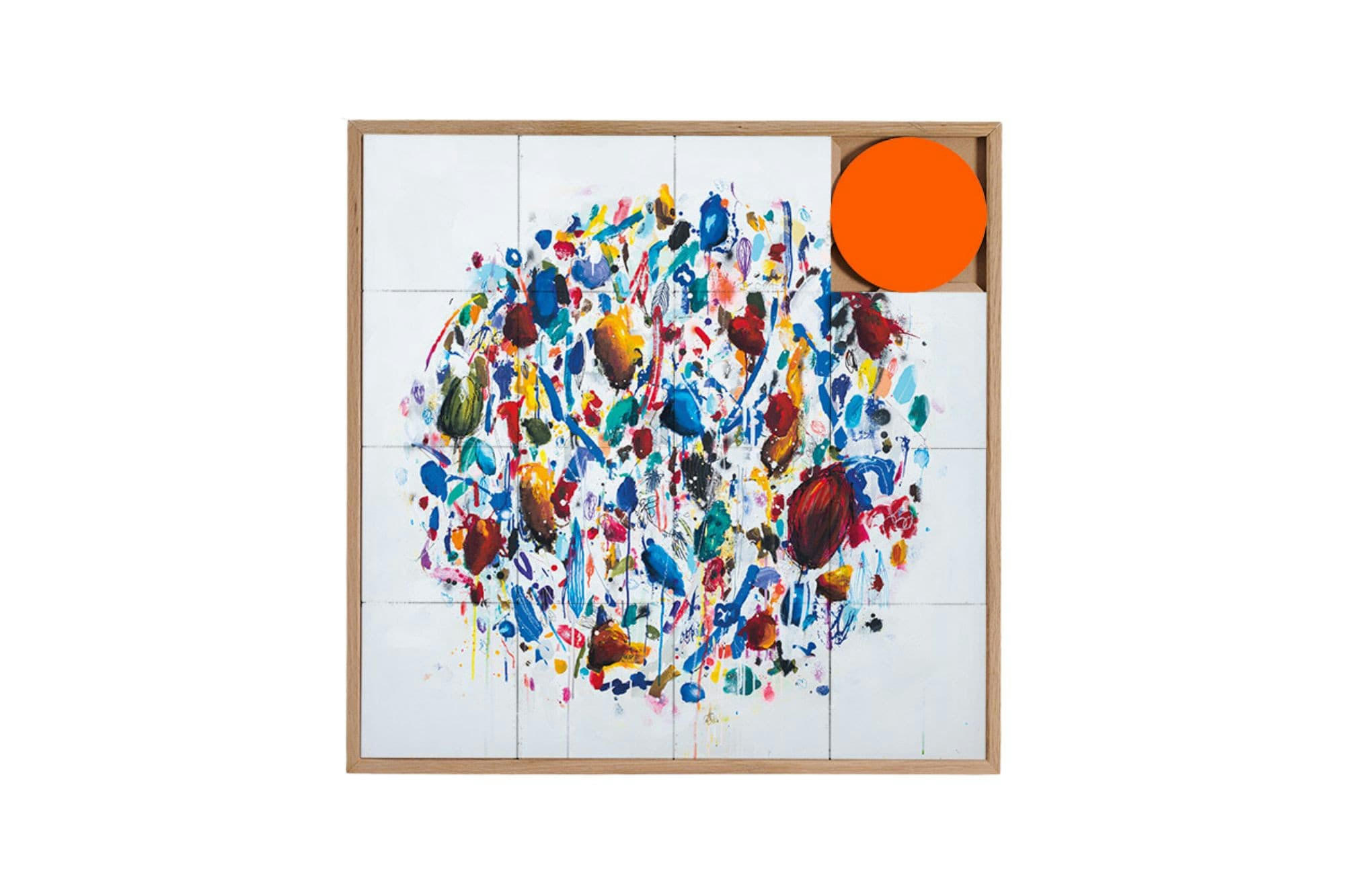 ALL AROUND - Tableau en bois taquin IRSUT édition limitée  63 x 63