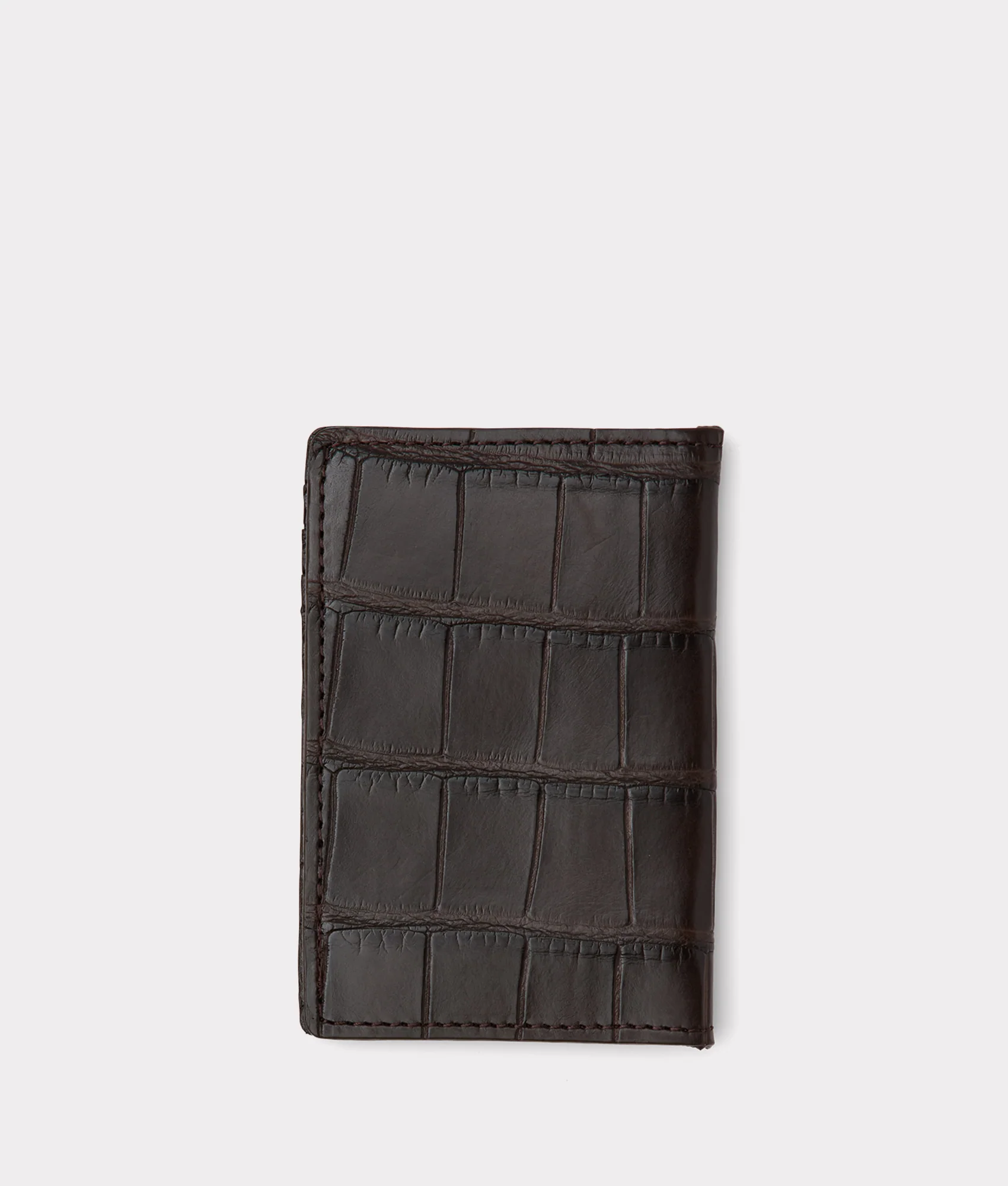 Bifold Wallet - American Alligator - Chocolate