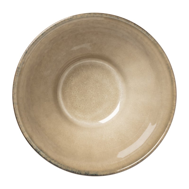 Schaal facet - beige - &Oslash;13x7.5 cm