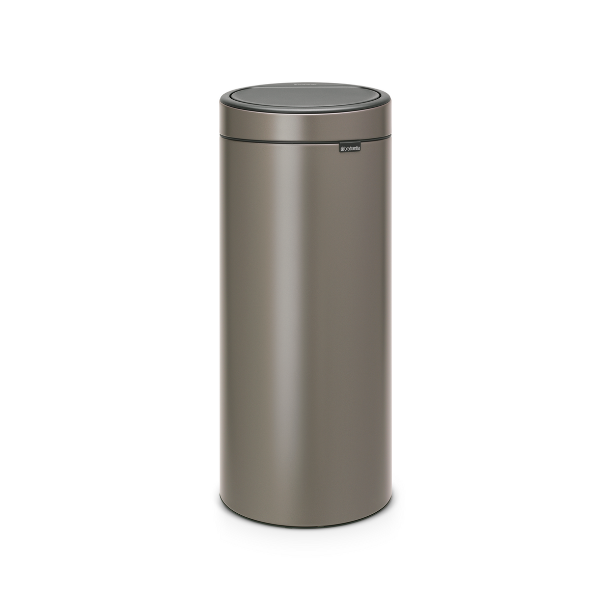 Brabantia Touch Bin New afvalemmer, 30 liter, kunststof binnenemmer - Platinum