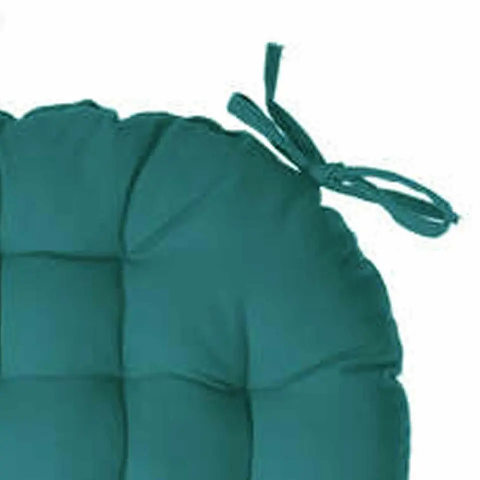 Atmosphera Stoelkussen - petrol groen - 38 x 6.5 cm - zitkussen