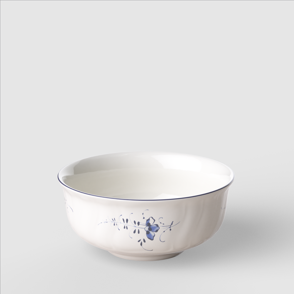 Vieux Luxembourg Appetizer/ Dessert Bowl - White, 8.8 oz, Premium Porcelain