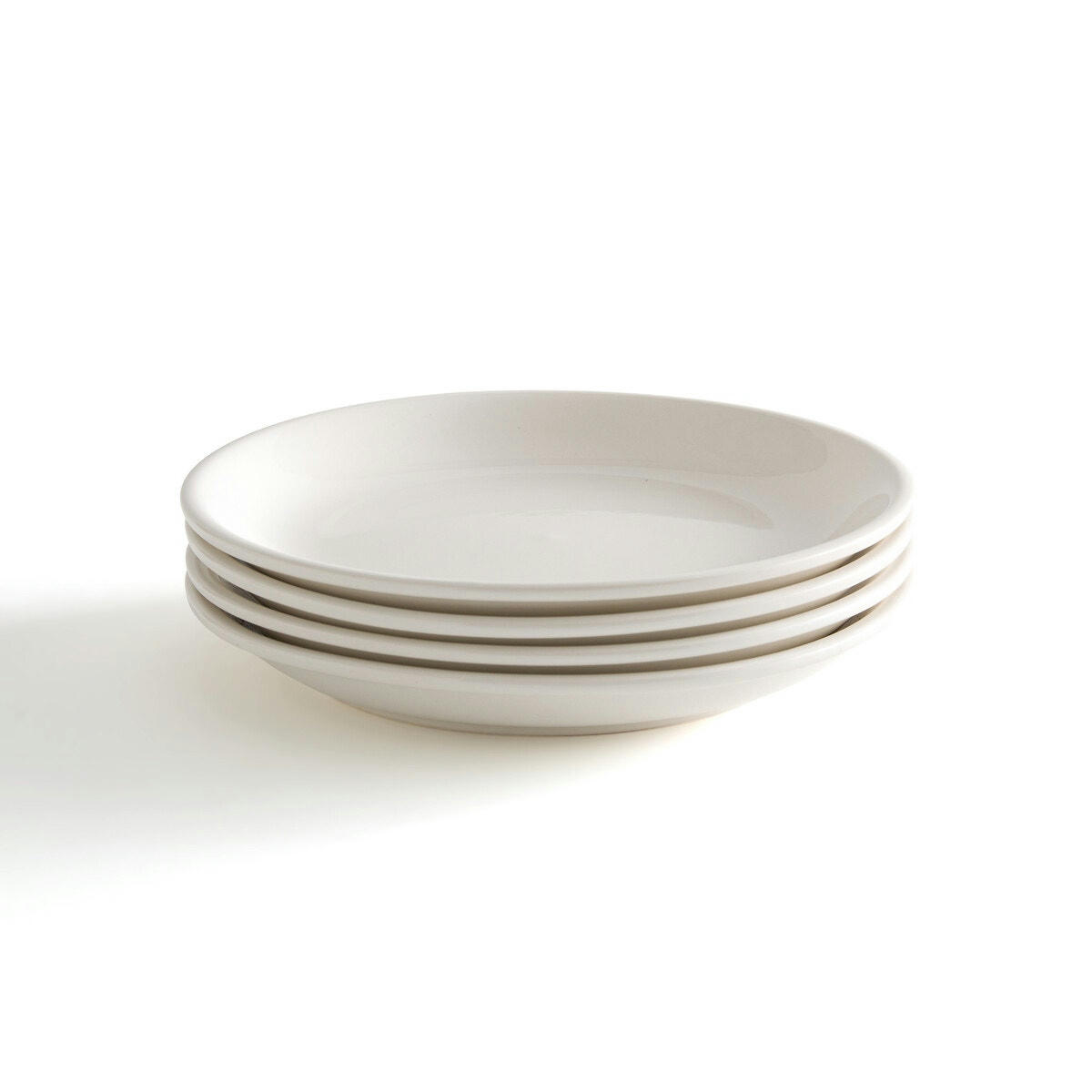 Lot de 4 assiettes à dessert en grès Broca
