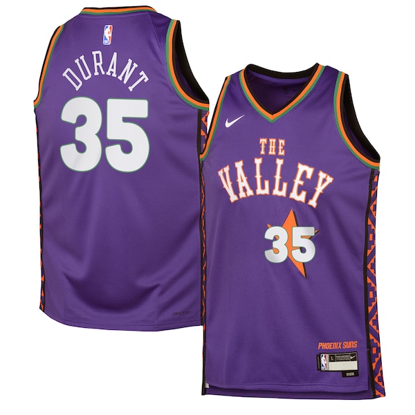 Kevin Durant Phoenix Suns Nike Youth 2024/25 Swingman Player Jersey - City Edition - Purple