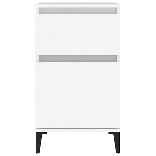 NNEVL Bedside Cabinets 2 pcs White 40x35x70 cm