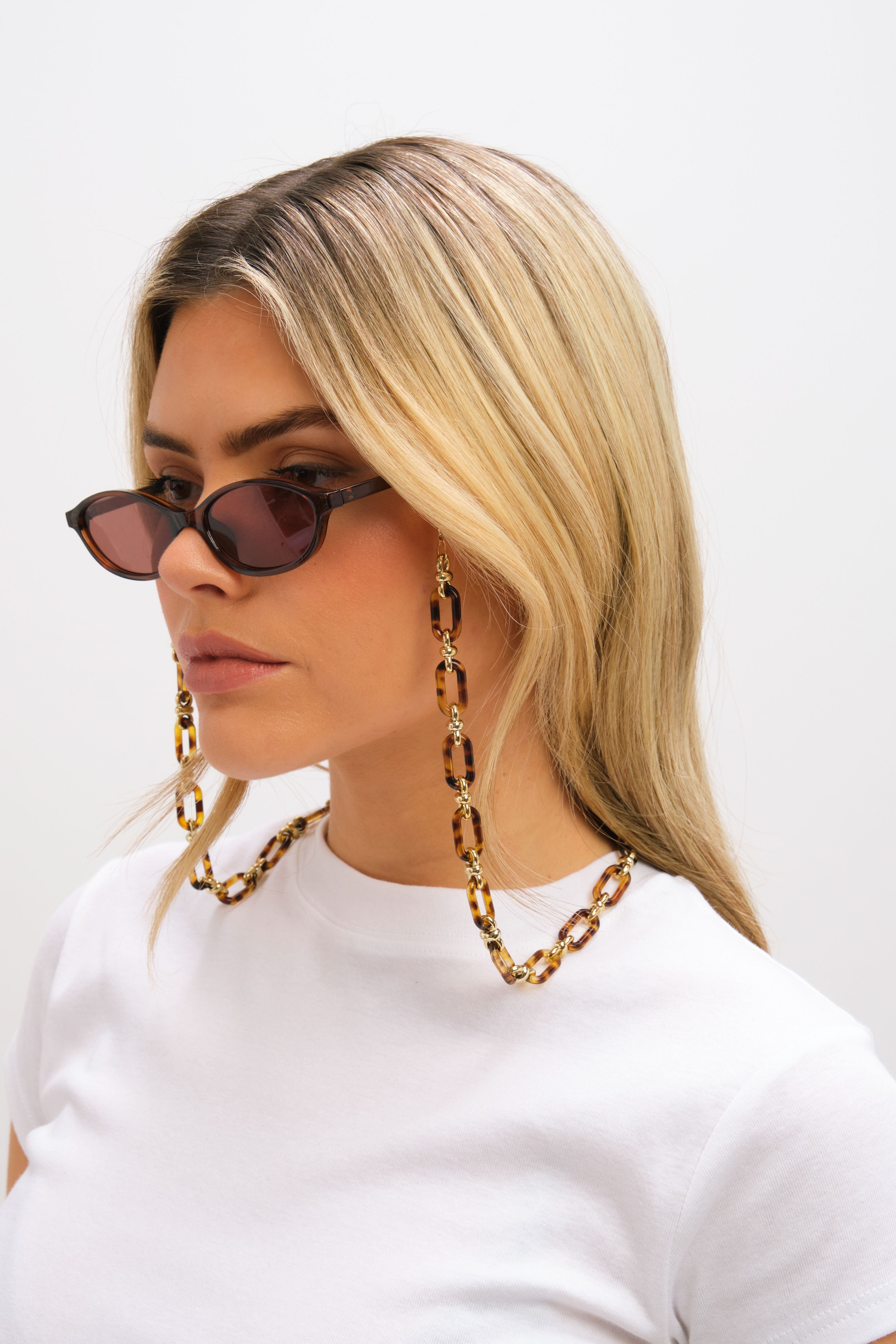 Mood Gold Plated and Resin Sunglasses Chain
