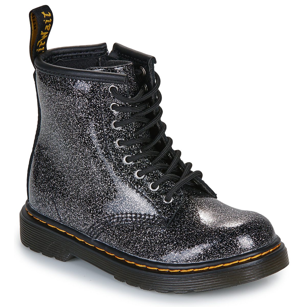 Dr. Martens - 1460 T Black Silver Nebula Glitter - Black / Glitter
