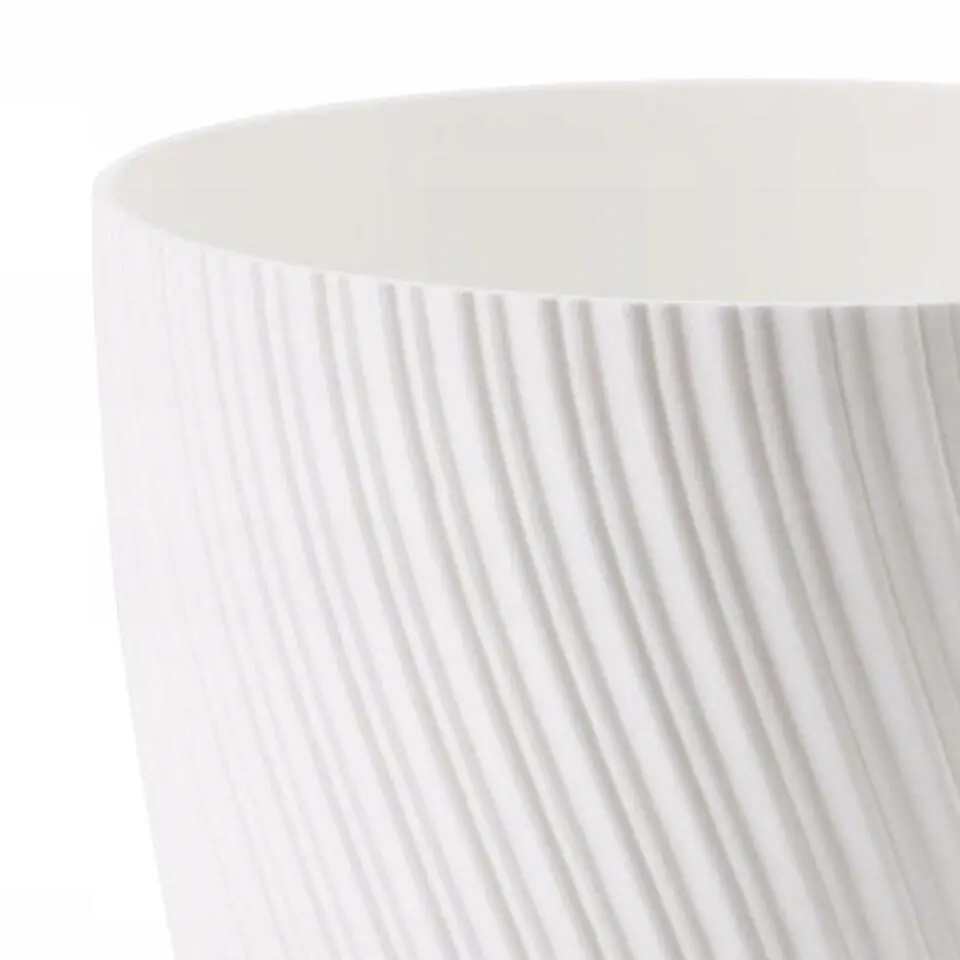 Form Plastic Plantenpot - kunststof - ivoor wit - D13 x H12 cm