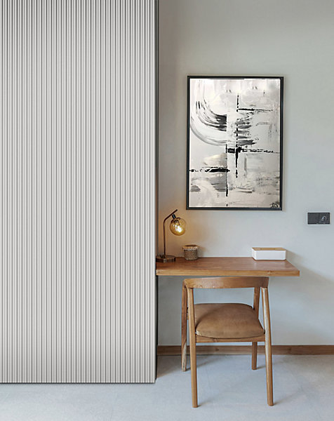 Panneau décoratif fraisé Caiman blanc L.280x l.60cm Ep. 1,5cm