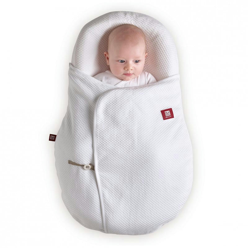 COCOONABABY - Couverture ouatinée pour matelas bébé blanc
