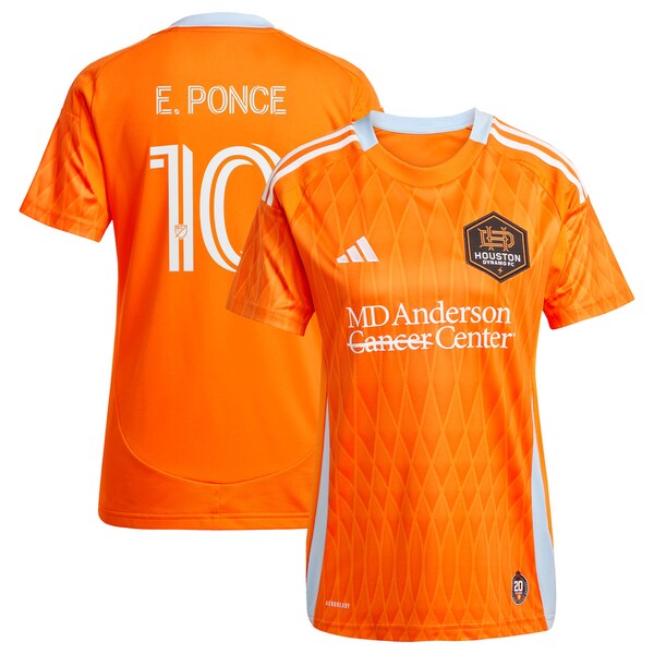 Ezequiel Ponce Houston Dynamo FC adidas Women's 2025 Season 20 Replica Player Jersey - Orange