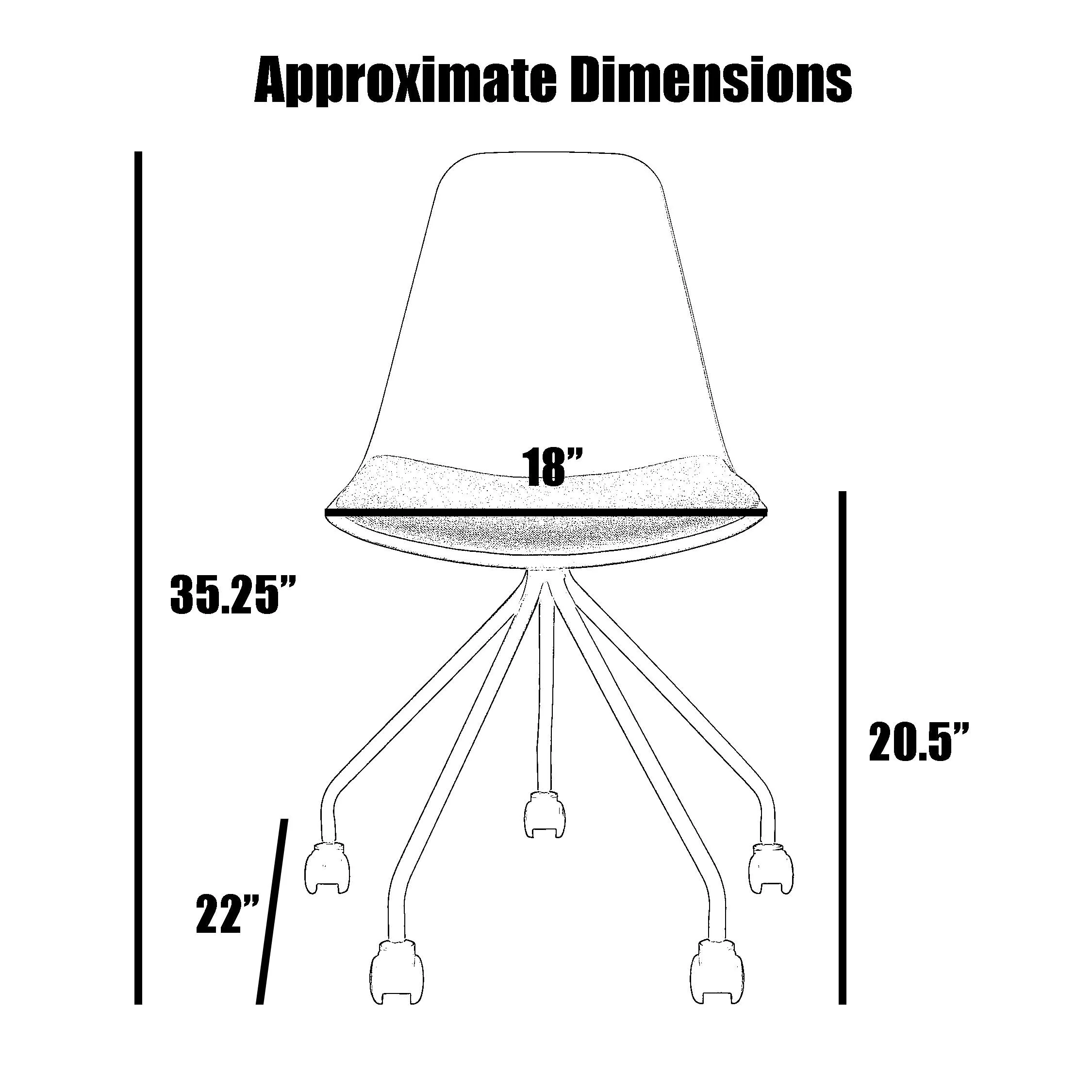 Set of 2 Modern Side Dining Chair Color With Dark Black Wood Legs For Kitchen Eiffel Dowel Work Office Restaurant