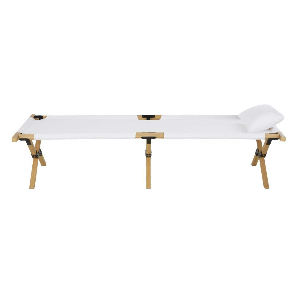Selous - Lit de camp pliable en bois d