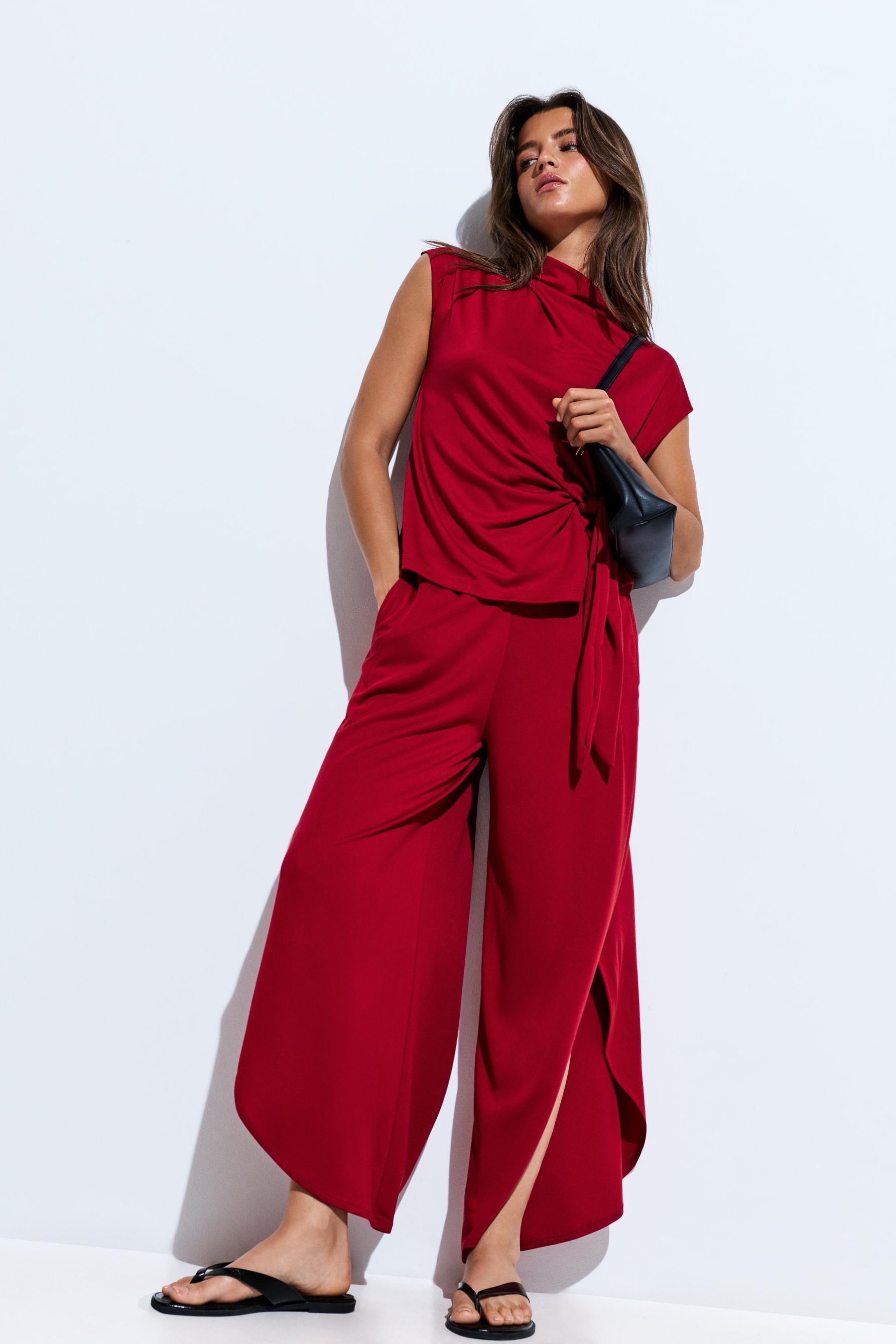 Pantalón culotte aberturas