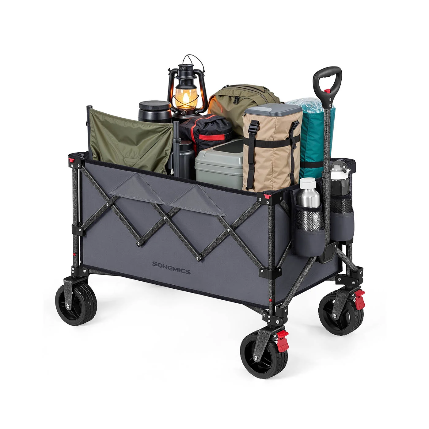 Chariot pliable à grande capacité pour extérieur et camping, Charge 150 kg