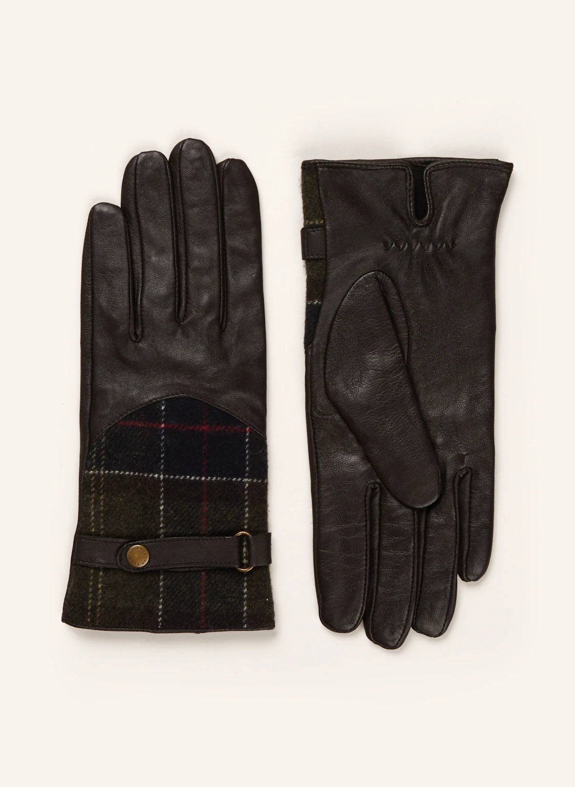 Barbour Lederhandschuhe TARTAN