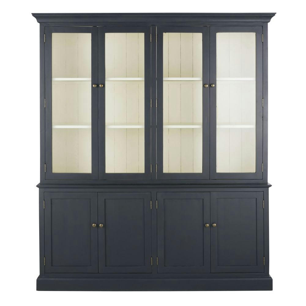 Ionesco - Vaisselier 8 portes gris anthracite