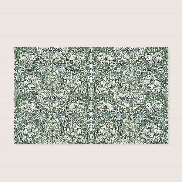 Papier peint panoramique intissé African marigold vert L.4000 x l.250cm William Morris