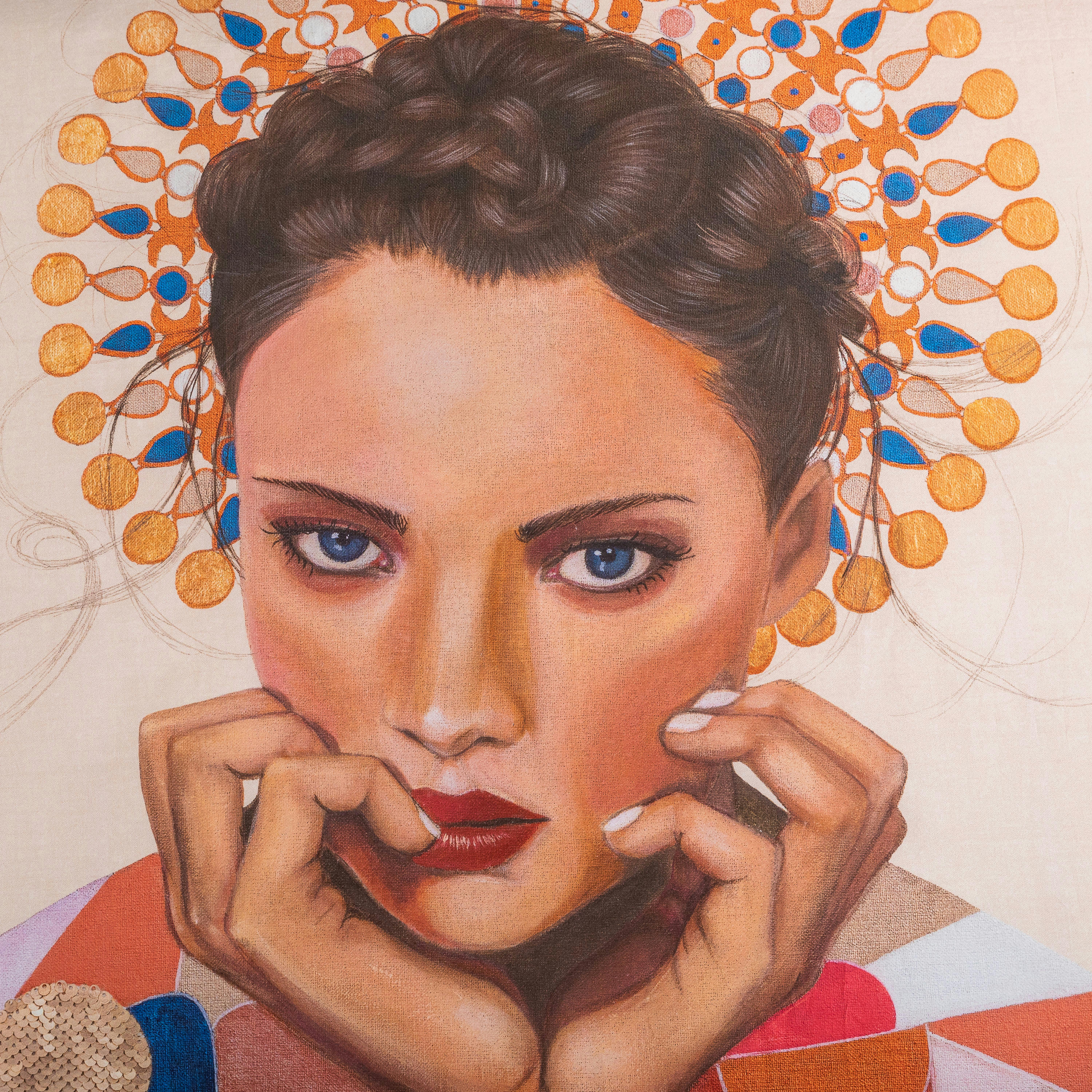 ROSANGELA - Housse de couette réversible percale de coton  beige 260x240