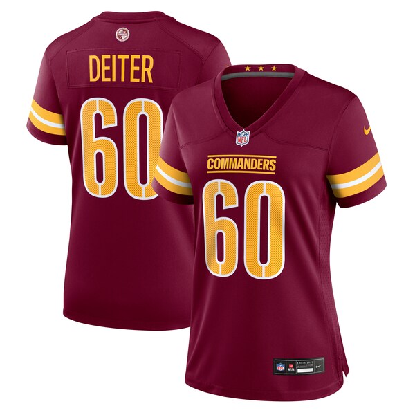 Michael Deiter Washington Commanders Nike Women's  Game Jersey -  Burgundy