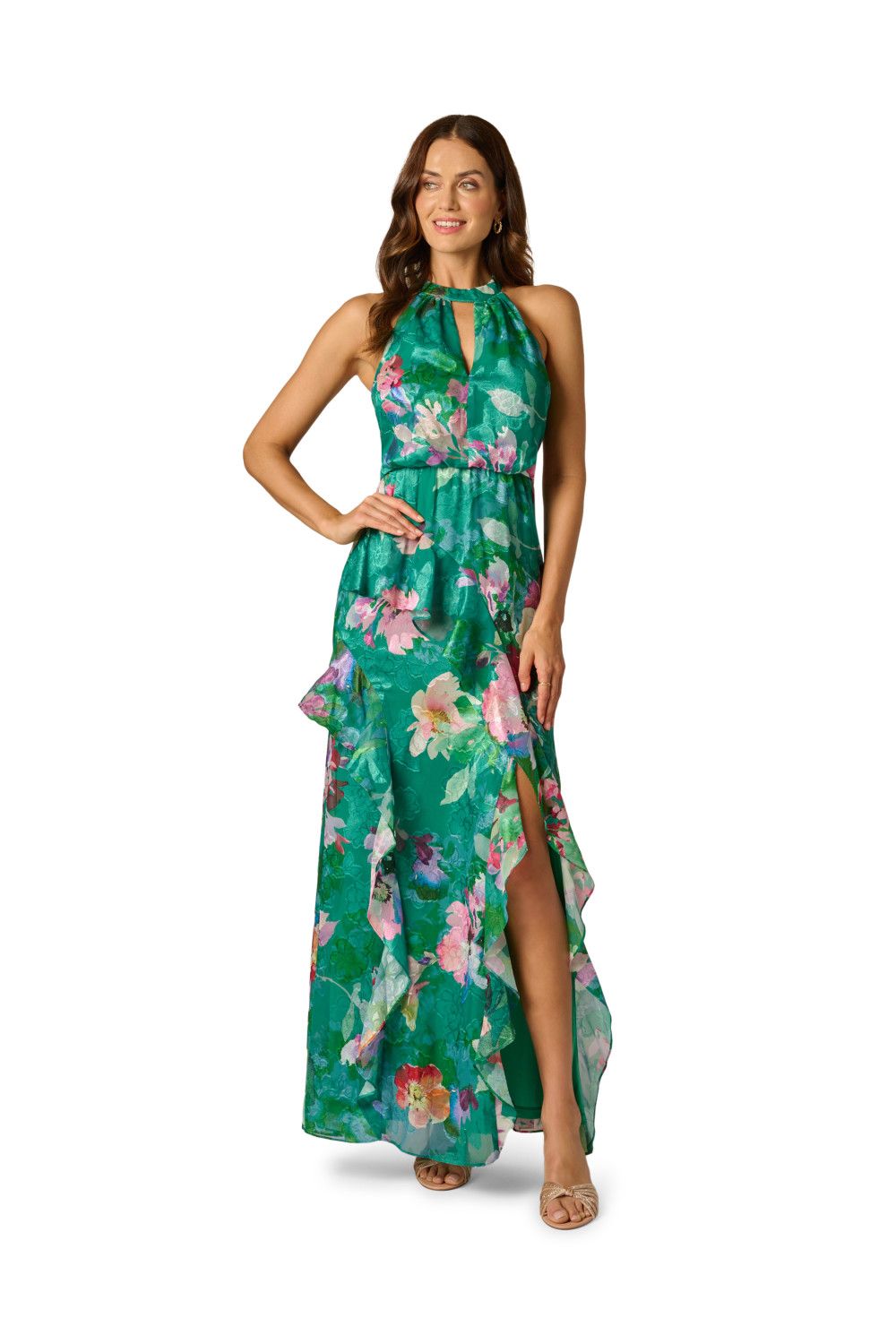 Adrianna Papell Printed Mermaid Dress