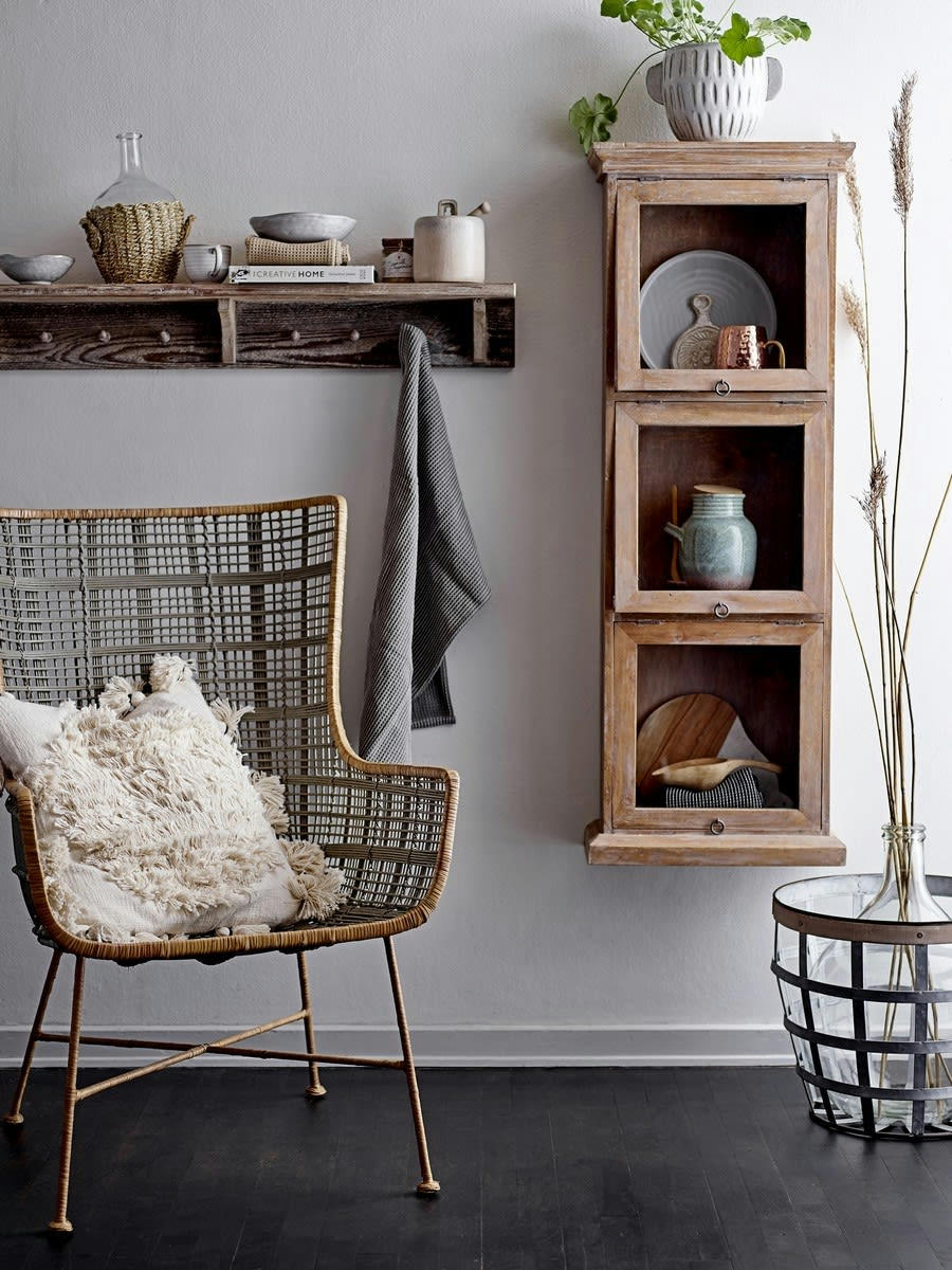 - Coussin Coton beige 50X50