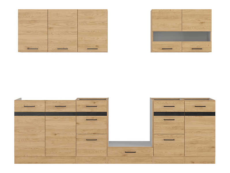 Komplet kuchenny Junona Line 260 cm dąb bernstein