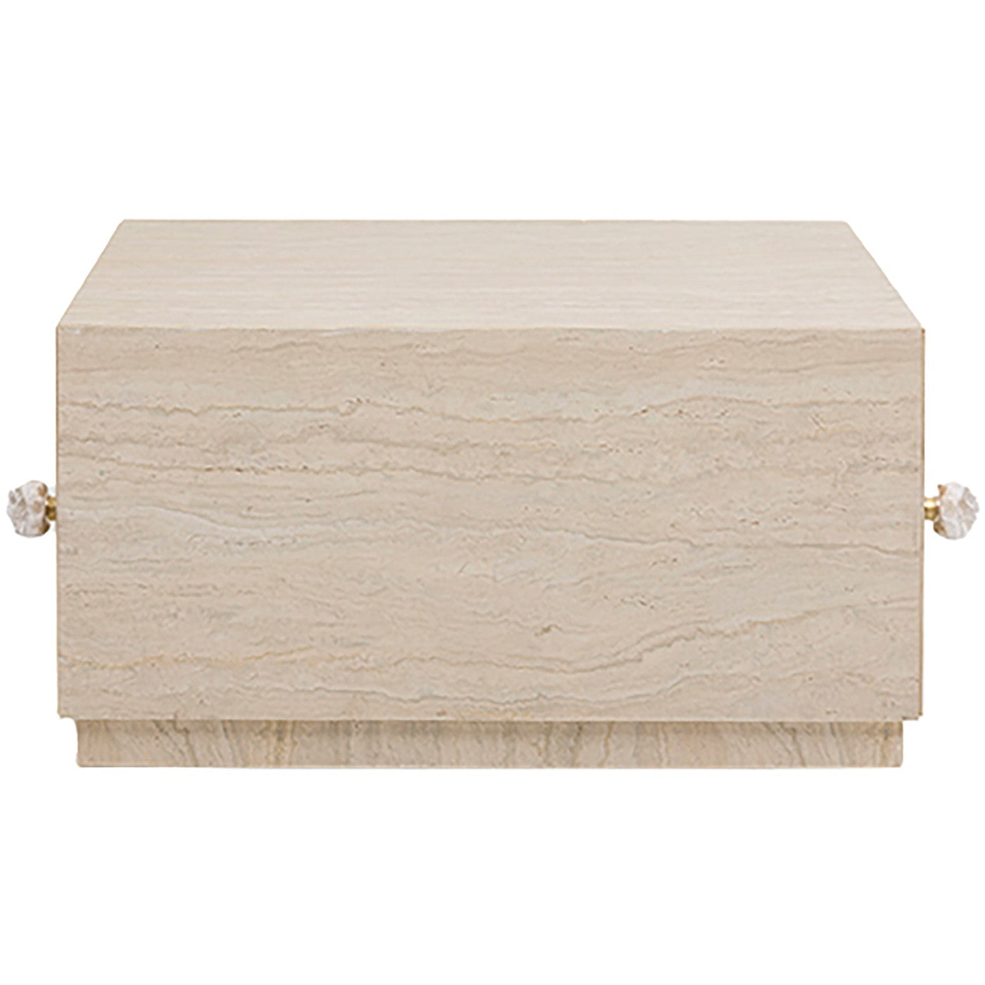 Kare Design Salontafel met lades Travertino 80x60cm