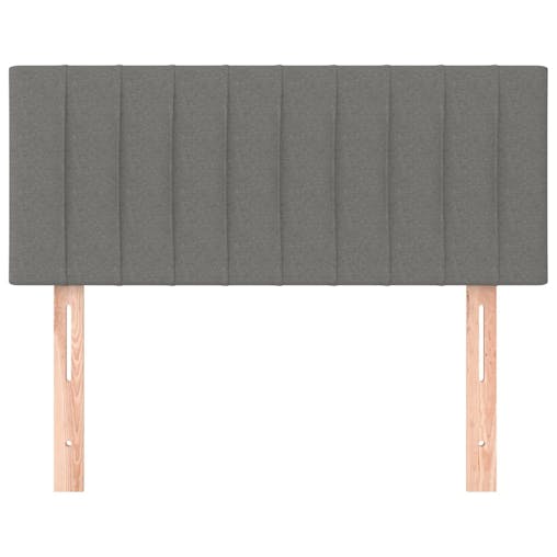 NNEVL Headboard Dark Grey 100x5x78/88 cm Fabric