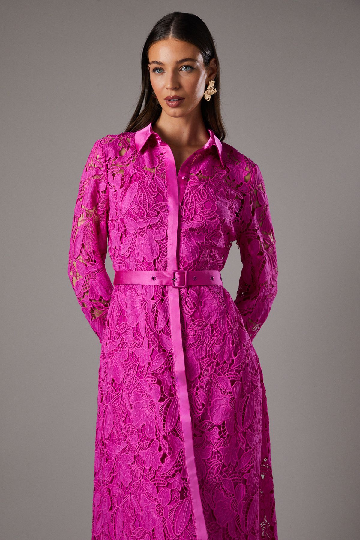 Coast Lace Shirt Dress