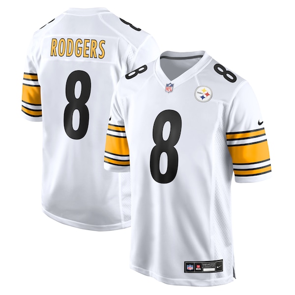 Aaron Rodgers Pittsburgh Steelers Nike Game Jersey - White/Black