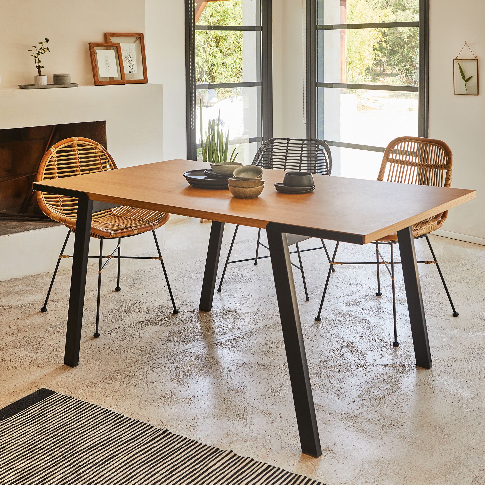 ISRA - Chaise de repas en rotin - naturel