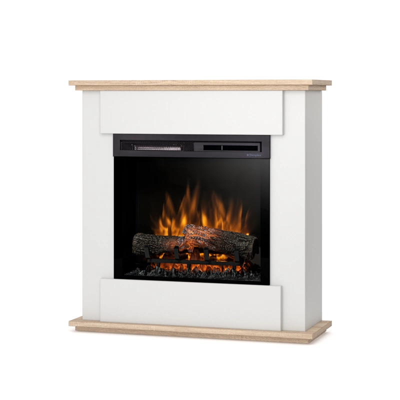 Kominek elektryczny 1400W 23" XHD biały, dąb sonoma Fonte Warmtec