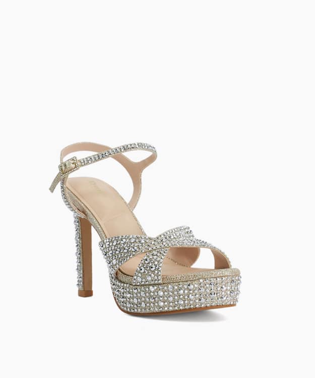 Mayve Gold - Stiletto Heel Sandals