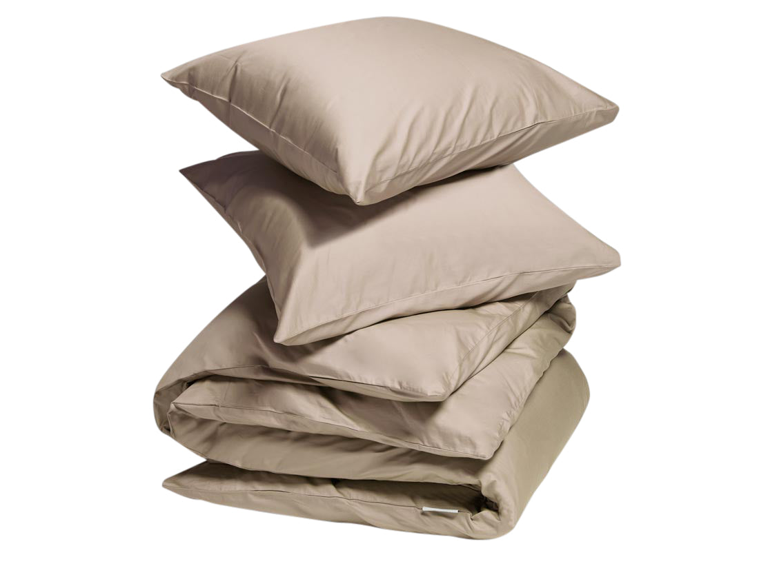 Yumeko dekbedovertrek katoen satijn warm taupe 260x220   2/60x70