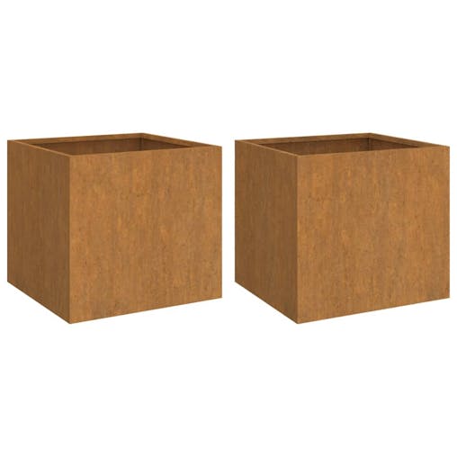 NNEVL Planters 2 pcs 42x40x39 cm Corten Steel
