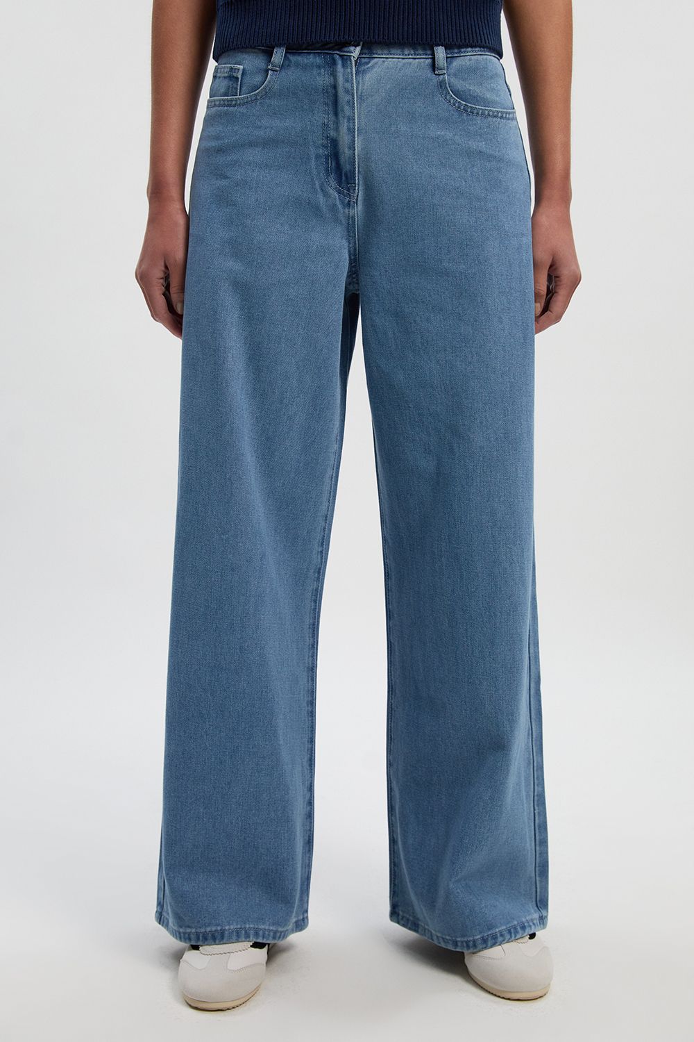 KarenMillen Denim Wide Leg Jeans