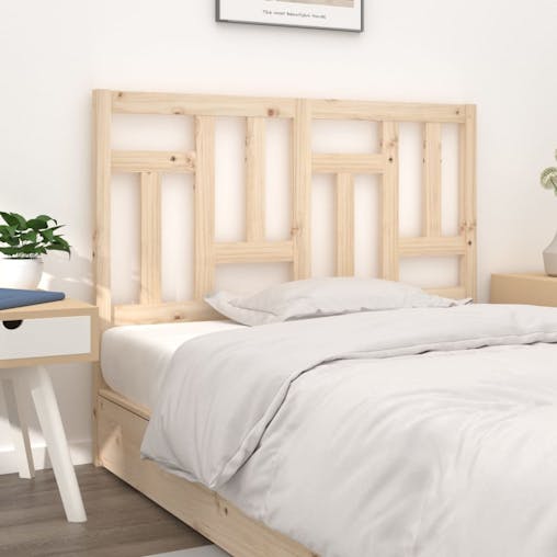 NNEVL Bed Headboard 185.5x4x100 cm Solid Wood Pine