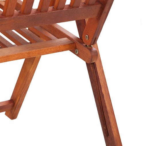 NNEVL Folding Garden Chairs 3 pcs Solid Acacia Wood