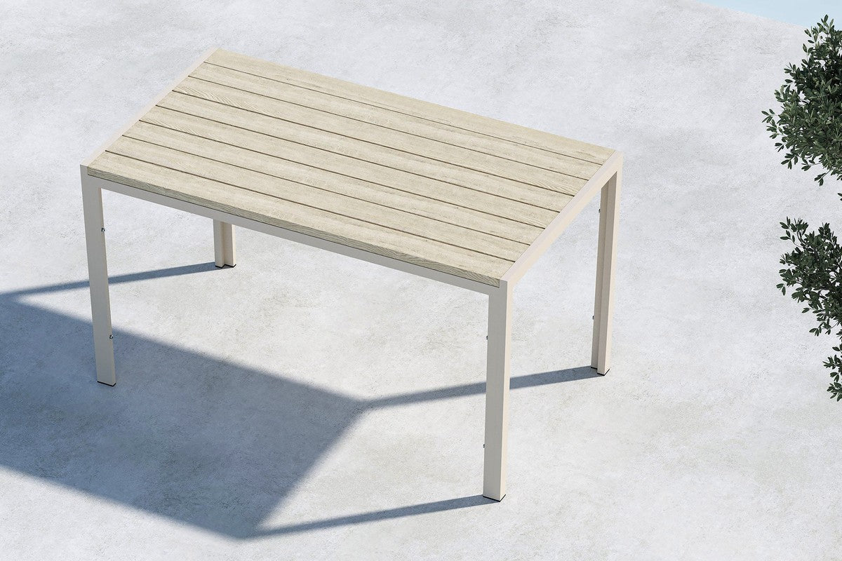 Rebellenclub Cappero Tuintafel - 140 x 80 cm - Beige