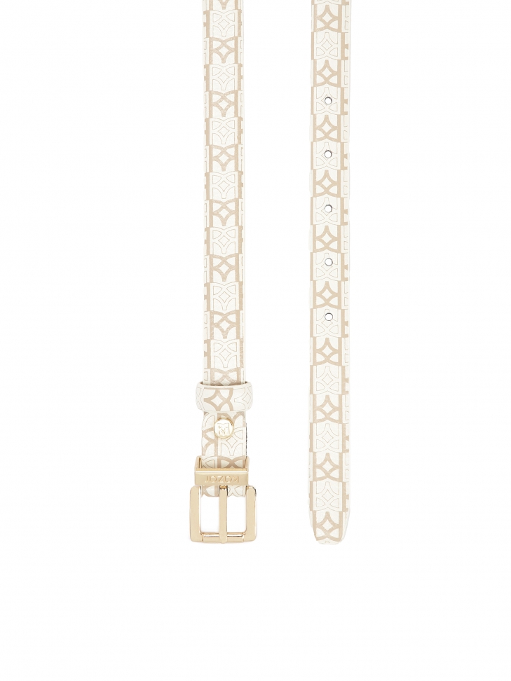 Narrow belt decorated with monograms