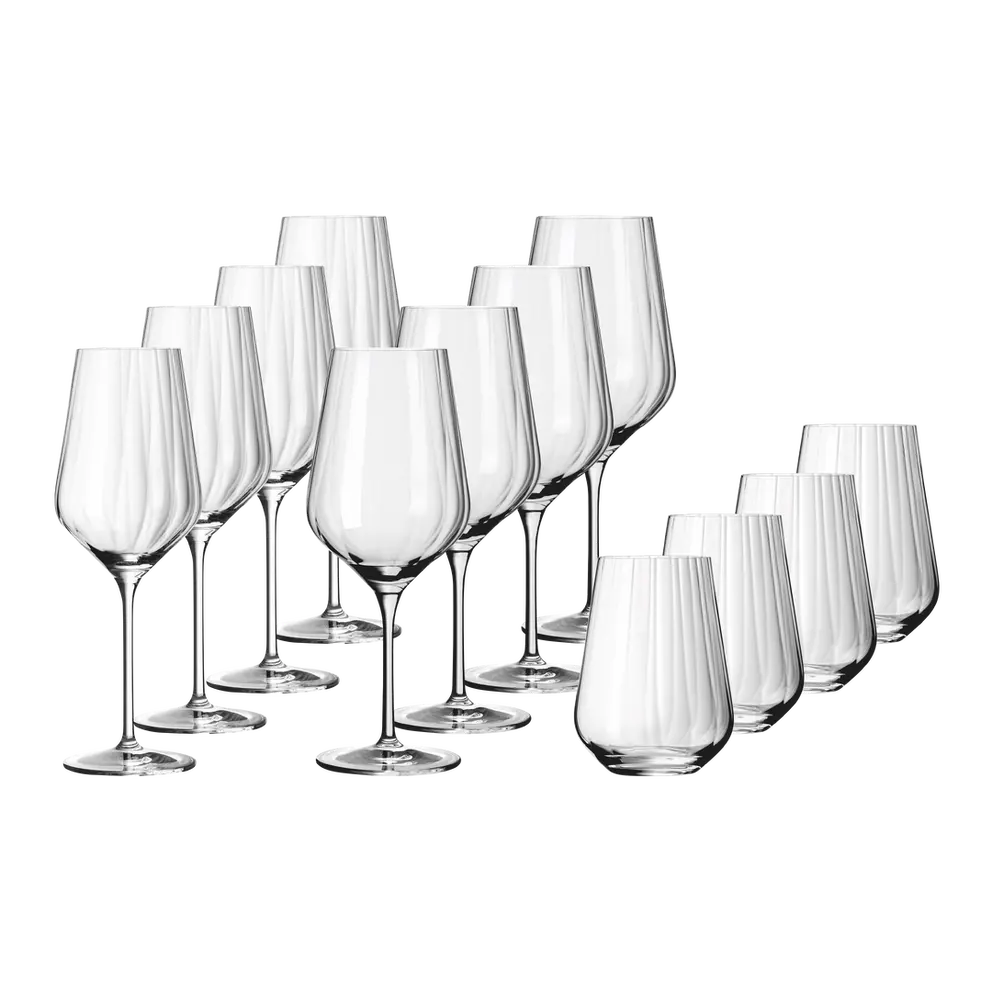 Gläser-Set 12-teilig Sternschliff