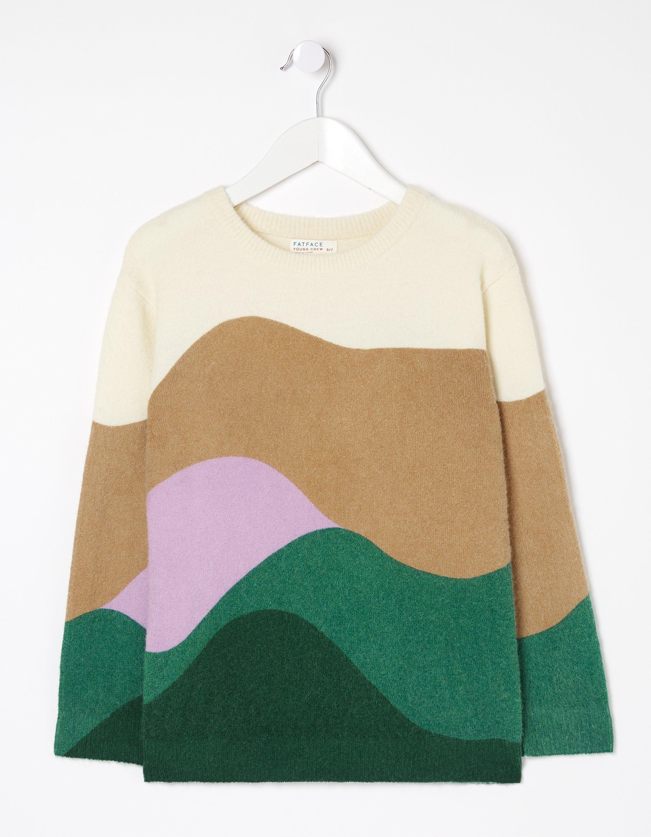 Patterned Knitted Crew