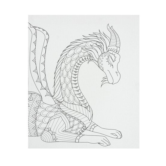 Dragon Colour-in Canvas