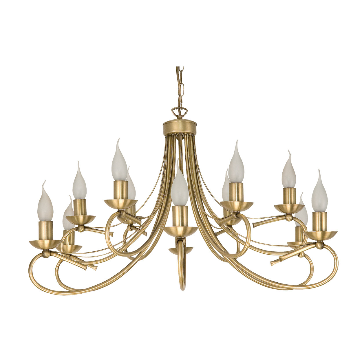 Lampa wisząca sufitowa złota glamour EDYLIT 12xE14 ALFA II 2-290/12