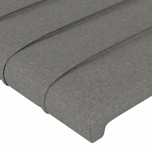 NNEVL Headboards 2 pcs Dark Grey 72x5x78/88 cm Fabric