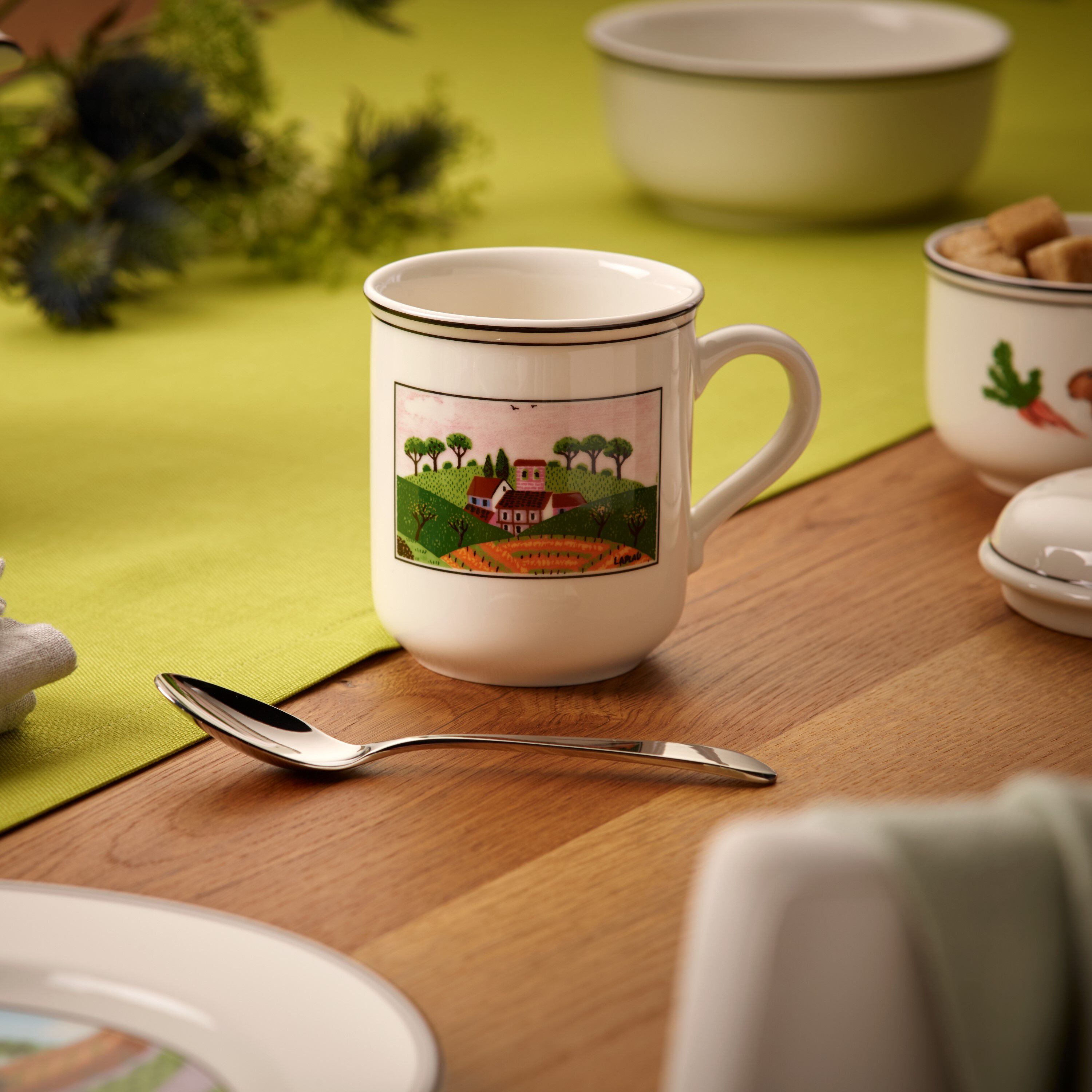 Design Naif Mug - Multi-colored, 9.2 oz, Premium Porcelain