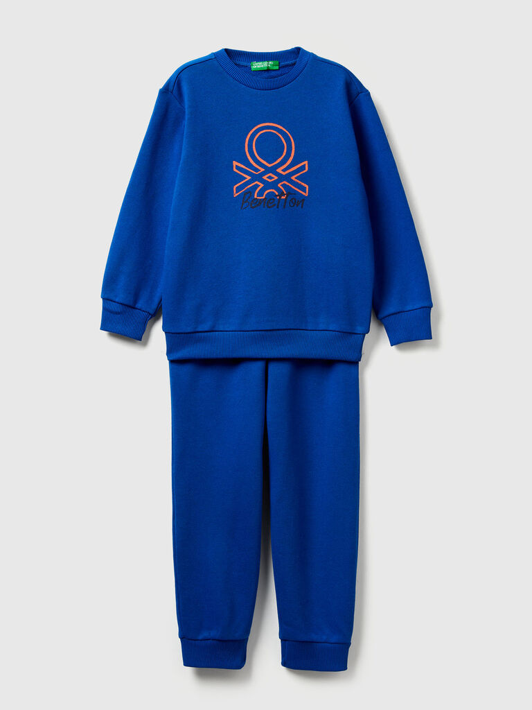 Sweat tracksuit with logo