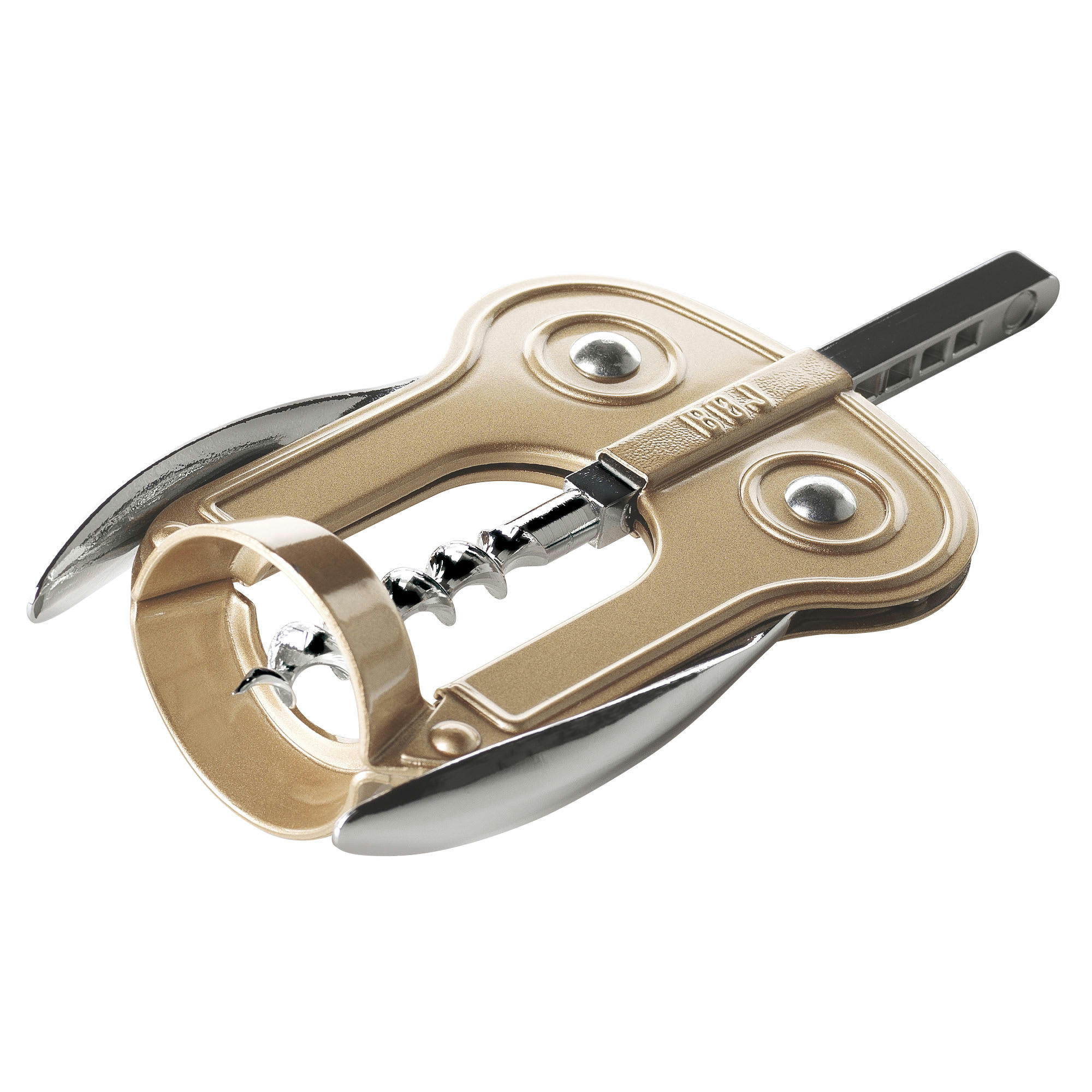 BÚHO LUX - Tire-bouchon à main - peinture métallique Ocre Doux